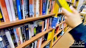 High Quality Video Of A Daring Public Sex Act In The Library Including A 60fps Blowjob - XXXBP