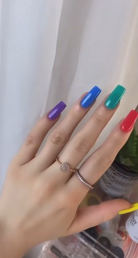 2.4K views | Proudly flaunting our pride month nails! ✨ Get ready to shine with our incredible Glow Goddess collection, now at a fabulous 60% off in celebration of #PrideMonth! ️‍ https://rossinails.com/collections/glow-goddess | ROSSI Nails | Facebook