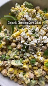 The best corn salad for summer! RECIPE: https://www.twopeasandtheirpod.com/chipotle-chickpea-corn-salad/ | Two Peas and Their Pod