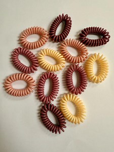 Neutral Spiral Hair Ties: 4 Pack Elastic Hair Bobbies - Etsy Canada