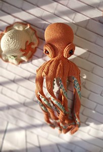 Crochet Octopus Soft Stuffed Plush Toy - Etsy