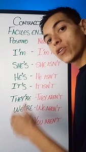 Verb to be #contractions #verbtobe #positive #negative #englishtips #englishteacher #homiekarnal #AlejandroHernandez | Alejandro Hernández