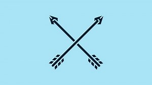 Blue Crossed Arrows Icon Isolated On: vídeo stock (100% livre de direitos) 1099745341 | Shutterstock