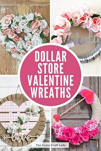 14 Dollar Store Valentine Wreath Ideas