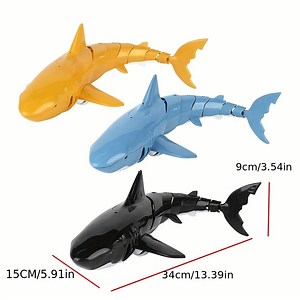 Wireless Remote Control Water Toy for Adults and Kids, 360 ° Spinning Shark, Dual Battery Design, 20-Minute Runtime, Best Water Fun Toy