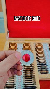 Use of Maddox Rod (in simple ophthalmic terms): The Maddox rod is a subjective test used to assess ocular alignment and detect heterophoria or tropia. Main Uses: Detection of phoria and tropia Helps identify latent squint (phoria) and manifest squint (tropia). Measurement of horizontal deviation Used for esophoria / esotropia and exophoria / exotropia. Measurement of vertical deviation Helps detect hyperphoria or hypophoria. Breaks binocular fusion Converts a point light into a line, preventing 