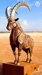 Man builds Alpine Ibex from retired tools Partner: jordanspriggsculptures IG: https://www.instagram.com/jordanspriggsculptures | Bored Panda Art