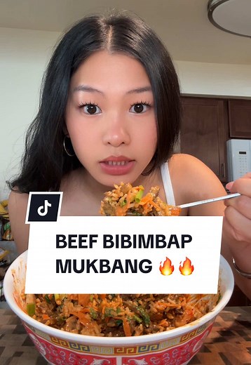 Delicious Beef Bibimbap Mukbang Experience