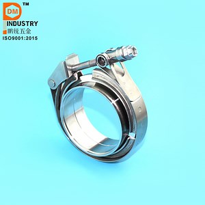 [Hot Item] Stainless Steel Auto Exhaust Pipe Turbo V Band Clamp Kit with Quick Release for 3.5-Inch Pipes
