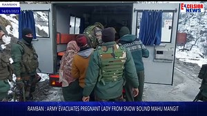 4.2K views · 92 reactions | Army evacuated a pregnant lady from snow bound Mahu Mangit area in Ramban district. | Daily Excelsior | Facebook