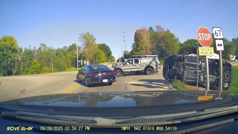 T-Bone Rollover Crash in Delavan Wisconsin