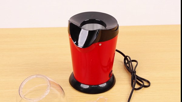 Hot Air Popcorn Maker, 1200W Electric Popcorn Maker, High Explosion Rate Popcorn Maker Machine, Portable Mini Air Popper Popcorn Maker with Measuring Cup for Home Movie Party