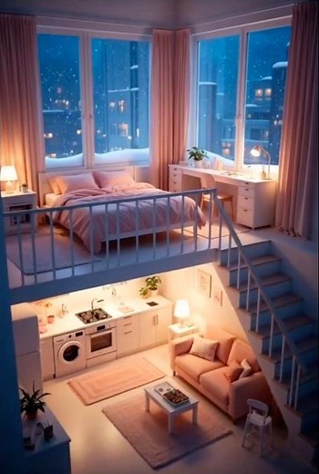 Luxury Loft Interior Ideas #home #aesthetic #shorts #youtubeshorts