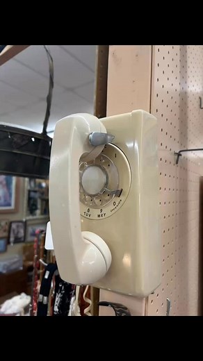 Who remembers party lines? Stretching the coiled handset cord around the house? Picking up in one room while someone was already on the line in another room? Having to start over when you missed one number on the dial?! | Crazy Daisy Antiques LLC