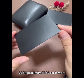 CZHQWNTZ Black 26 Bit Proximity CR80 Cards Weigand Prox Swipe Cards Compatable with ISOProx 1386 1326 H10301 Format Readers. Works with The Many of Access Control Systems (10)