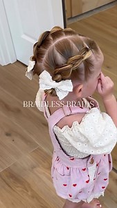 Can’t braid?! Now you can.✨ The viral braidless braid hack that gives clean, tight, and braided without doing a single real braid. 🤭💕🎀 #toddlerhair #braidlessbraid #hairstyletutorial #hairhack #momsoftiktok braidless braid braid tutorial toddler hair kids hairstyle faux braid technique | Stylinghairdarlingly