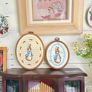 Peter Rabbit Embroidery Framed, Beatrix Potter Rabbit Story, Oval Peter Rabbit Hoop Decor Wall Art - Etsy Canada