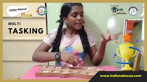 Multi tasking by IndianAbacus student 👏👏👏👏 | Indian Abacus
