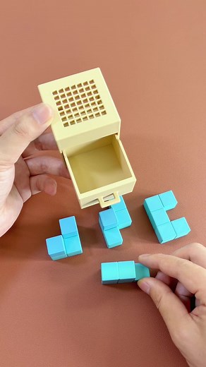 Darwin's Drawer Puzzle: Fit 4 Pieces in a Box