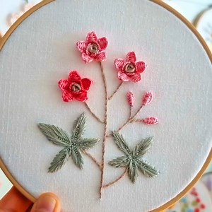 Unique Hand Embroidery Flowers Stitching #stitch #foryou #flower #viral #design #fb | Embroidery Skills ideas