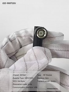 868.125MHz 915MHz Lora Wireless Module E22-900T22U with Antenna 22dbm LBT RSSI Long Distance 5Km USB Interface Low Power