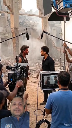 WAR - Behind the scenes🎥🎬🤠 #warmovie #uncutframes #bollywood #hrithikroshan #tigershroff #movie
