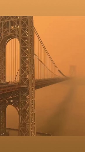 3K views · 19 reactions | The George Washington Bridge #canada #canadafires #canadafire #georgewashingtonbridge #wow #viralvideo #fyp #fypage #NYC | Towanna Lee Joseph | Facebook