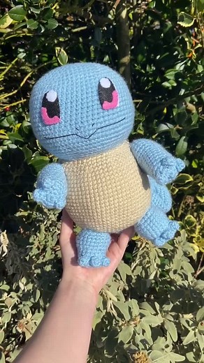 Squirtle 💧 #pokemon #crochet #amigurumi #fyp #crochettiktok