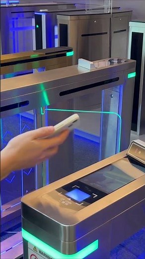 turnstile gate with face recognition & QR code solution & Card reader solution #turnstiles