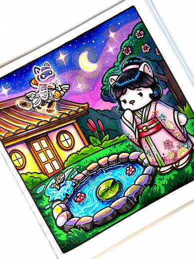Stolen Koi Cat Crimes Coloring Book | Jade Summer