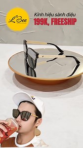 Gọng đen ánh vàng – sắc lạnh, chất chơi. Tròng khói full-black – đủ để che nắng, đủ để che cả ánh nhìn tò mò. Đây không phải chiếc kính cho số đông. Đây là vũ khí của những kẻ dẫn đầu trend – tự tin, khác biệt, không xin phép ai để nổi bật. Sale còn 199K, FREESHIP! (Kính Unisex dành cho cả nam và nữ) | L.Bee Accessories & More