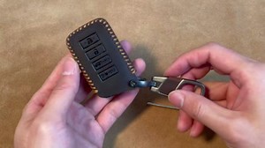 Vintage Leather Key Fob Cover with Metal Keychain, Compatible with Lexus RX NX LX is RC GS ES 200t/250/300/350L/450HL/570