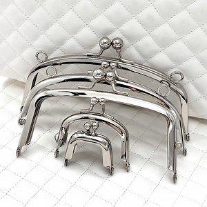 Silver Metal Coin Purse Frame: Kiss Clasp Lock, 5 Sizes - Etsy