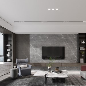 [Hot Item] Modern LED L Shaped Motorized Hidden Blue Chinese TV Floor Stand Rack Living Room Furniture TV Audio Cabinet with Electric Fireplace