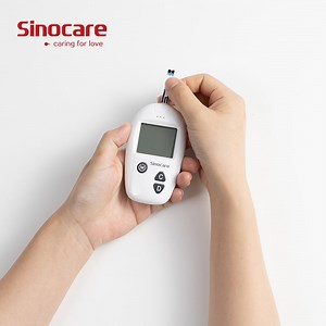 [Hot Item] Sinocare Digital Glucometer Kit Non Invasive Blood Smart Sugar Level Monitor Glucose Meter