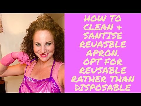 How to clean reusable pvc aprons