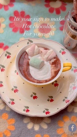 Its your sign to make hot chocolate, again ! Recipe 1 cup milk 1tbs coco powder 1tbs brown suger 1tbs chocolate chips Pinch of salt Pinch of cinnamon powder Vanilla essence Strawberry milk pan and half plate @cottagestoriesbd [hot chocolate, december] | Decor Apaa