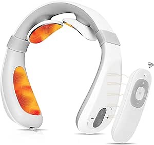 Amazon.com: Electric Neck Massager with Heat for Pain Relief, Intelligent Neck Massager with 6 Modes, Deep Tissue Trigger Point EMS Neck Massager for Home, Outdoor, Office. Relax Gift for Her/Him/Friend/Dad/Mom : Health & Household