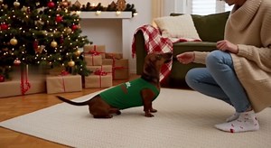 Christmas Dog Shirt –Santa, Elf, Tree, Cookie Design –Dog Christmas Outfit for Small Dogs for Boys and Girls -Holiday Pet Custome