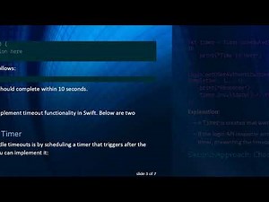 How to Create a Function with a Timeout in Swift