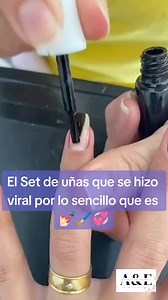 6.1M views · 77K reactions | Diseño de uñas en menos de 30 segundos / Diseños Faciles #uñas #nails #manicurista #emprendedoras #viral #EEUU #nailart #manicura #fyp | Elizabeth Beltrán | Facebook