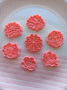 Fancy Detailed Flowers - Polymer Cay Cutter Tool - Multiple Designs and Sizes - Spring Time Cottage Core Floral Designs - Etsy