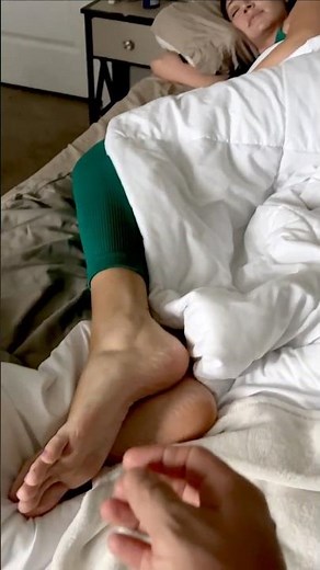 Sneaky Foot Tickle Prank While I Sleep 😴👣 | ASMR Soles & Toes #TicklingFeet #FootTickle #FeetTickle