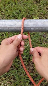 How to tie rope hitch knot everyday life. #stringlinehitch #ropeladderknot #woodbundlehitch #RopeDIY #truckerhitches #lashingknot #handcuffknot #constrictorknot #campingknots #reels | Millie