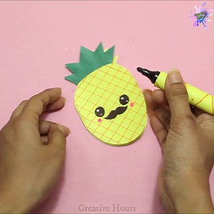 Beautiful Pineapple mini notebook | Creative Hours