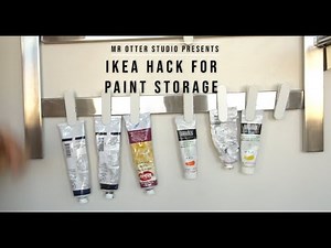 Ikea Hack for Organizing Tube Paints (Acrylic, oil, watercolor, gouache)