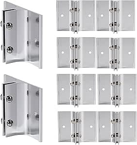 Zonon 10 Pack 2" Length Aluminum Corridor Sign Holder, 1/8" Substrate, Sign Mount Bracket Design for Restroom, Conference Room Classic Silver Signs
