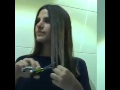 2 girls shaving their hair together