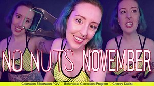 NO NUTS NOVEMBER - Preview - Sadistic Castration Elastration POV by Miss Faith Rae