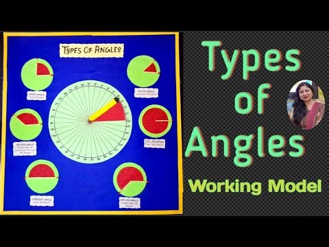 Types of Angles Working model/maths school project for exhibition/Kansal Creation
